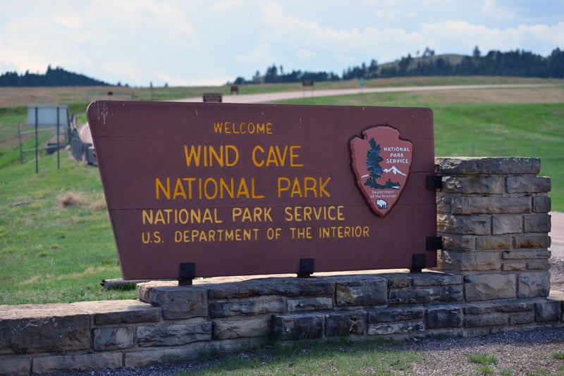 entrance to wind cave national park