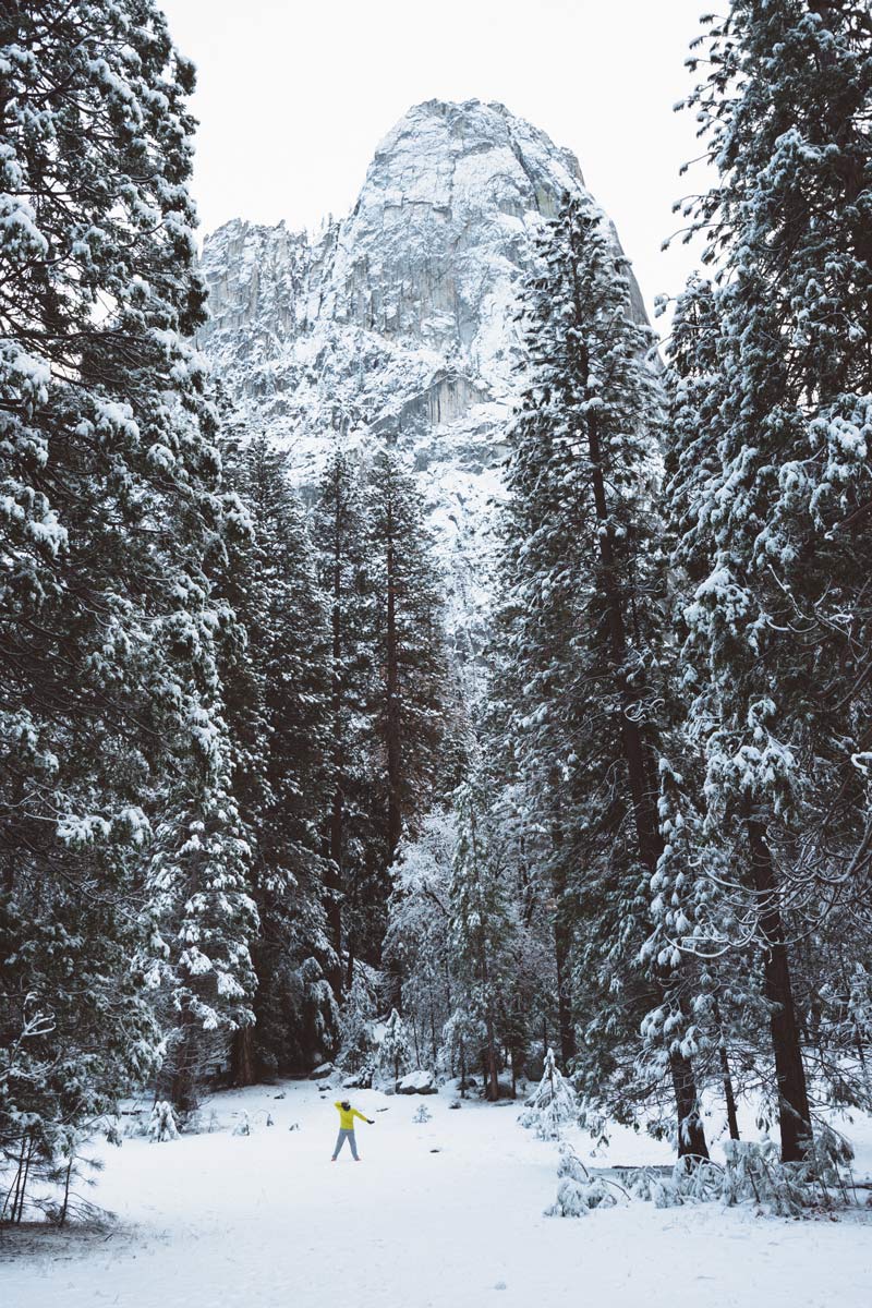 winter in yosemite national park