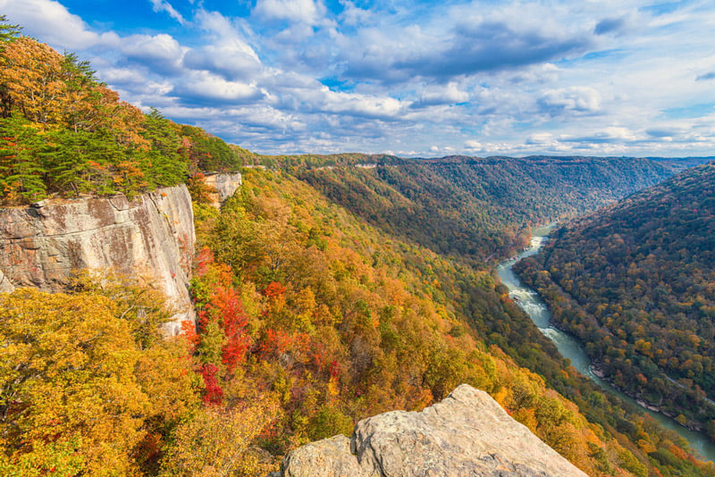 enless wall in new river gorge national park west virginia