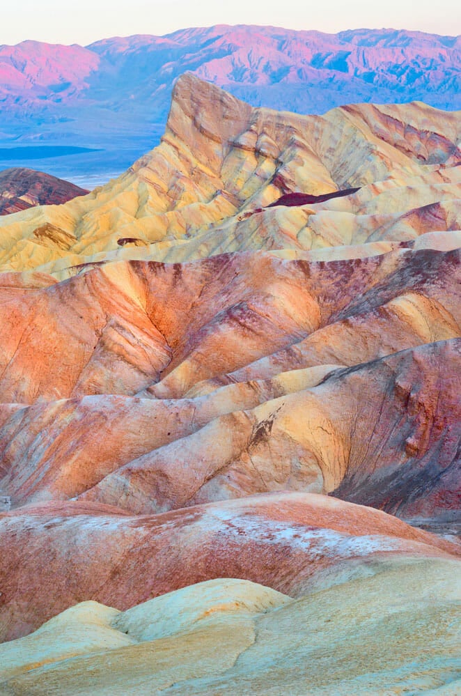 View from Zabriskie Point in death valley national park