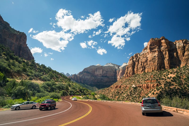 taking an auto tour on the zion canyon scenic drive is one of many things to do in utah